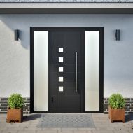 Градински саксии 2 бр. 30x30x30 см Изветряла стомана