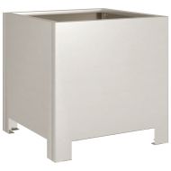 Градински саксии 2 бр. 30x30x30 см Изветряла стомана