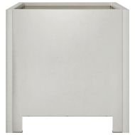 Градинска кашпа, 30x30x30 см, неръждаема стомана