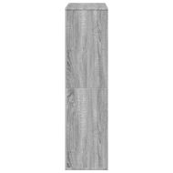 Разделител за стая сив сонома 100x33x125,5 см инженерно дърво