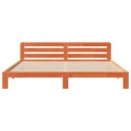 Рамка за легло без матрак, восъчнокафяв, 200x200 см, бор масив