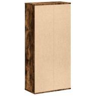 Библиотека, опушен дъб, 50x25x105 см, инженерно дърво