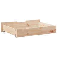 Чекмеджета за под легло с колелца 2 бр 80x55x17 см бор масив