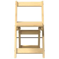 Трапезни столове "Corona" сгъваеми 4 бр масивна дървесина бор