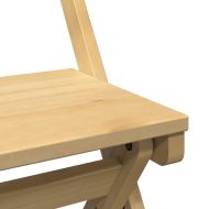 Трапезни столове "Corona" сгъваеми 4 бр масивна дървесина бор