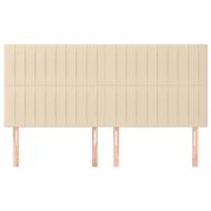 Табла за легло, кремава, 160x5x118/128 см, плат