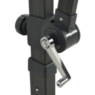 Конзолен градински чадър с прът и LED светлини антрацит 250 см