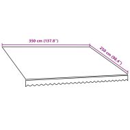 Платно за тента, оранжево и кафяво, 3,5x2,5 м