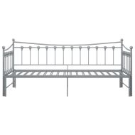 Рамка за легло, разтегателен диван, сива, метал, 90x200 см