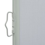 Прибираща се странична тента, 120х300 см, сива