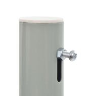 Прибираща се странична тента, 120х300 см, сива
