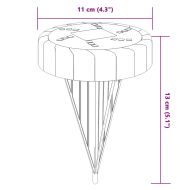 Соларни земни лампи със земни шипове външни 12 бр топло бяло