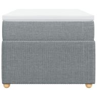 Боксспринг легло с матрак, светлосиво, 90x200 см, плат