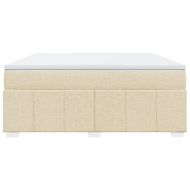 Боксспринг легло с матрак, кремава, 180x200 см, плат