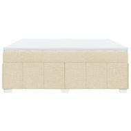 Боксспринг легло с матрак, кремава, 180x200 см, плат