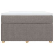 Боксспринг легло с матрак, таупе, 120x200 см, плат