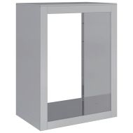 Стойка за дърва за огрев, 60x40x80 см, поцинкована стомана