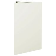 Градинска кашпа, бяла, триъгълна, 50x43x75 см, стомана