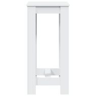 Бар маса, бяла, 51x50x103,5 см, инженерно дърво