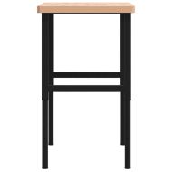 Работна маса 100x60x(73-99,5) см масивно дърво бук правоъгълна