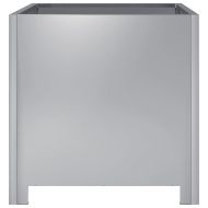 Градинска кашпа, 40x40x40 см, поцинкована стомана