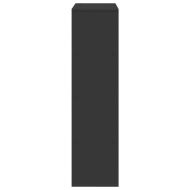 Библиотека, черна, 100x33x125,5 см, инженерно дърво