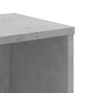 Библиотека, бетонно сива, 50x25x105 см, инженерно дърво