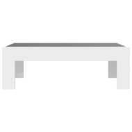 Маса за кафе с Infinity LED, бяла, 90x50x30 см