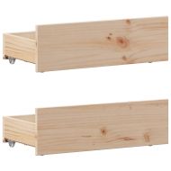 Рамка за легло без матрак с табла 75x190 см борово дърво масив