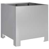 Градински кашпи, 2 бр, 30x30x30 см, поцинкована стомана