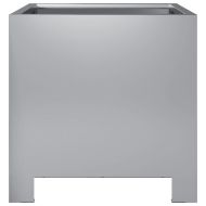 Градински кашпи, 2 бр, 30x30x30 см, поцинкована стомана