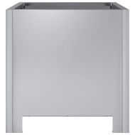 Градински кашпи, 2 бр, 30x30x30 см, поцинкована стомана