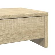 Стойка за монитор с чекмеджета, дъб сонома, 100x27x15 см, инженерно дърво