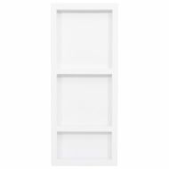 Ниша за баня с 3 отделения, бял гланц, 41x99x9 см