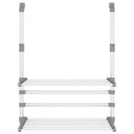 Сушилник за балкон, 54x25x42 см, алуминий