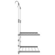 Сушилник за балкон, 54x25x42 см, алуминий