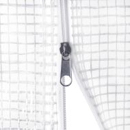 Оранжерия със стоманена рамка бяла 60 м² 20x3x2 м