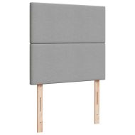 Боксспринг легло с матрак, светлосиво, 90x200 см, плат