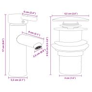 Комплект мебели за баня от 2 части, керамика и инженерно дърво