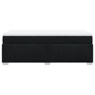 Боксспринг легло с матрак, черно, 90x200 см, плат