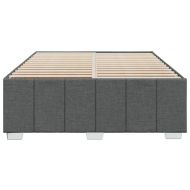 Рамка за легло без матрак, тъмносива, 140x200 см, плат