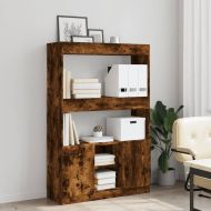 Висок шкаф, опушен дъб, 92x33x140 см, инженерно дърво