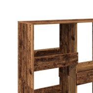 Разделител за стая, старо дърво, 100x33x115 см, инженерно дърво