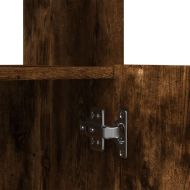 Висок шкаф, опушен дъб, 92x33x180 см, инженерно дърво