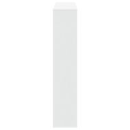 Библиотека, бяла, 132x29x141,5 см, инженерно дърво