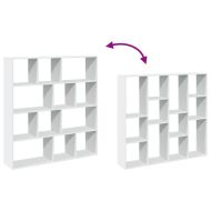 Библиотека, бяла, 132x29x141,5 см, инженерно дърво