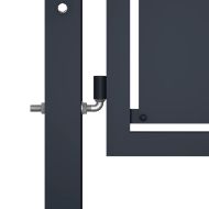 Градинска порта от стомана 350x150 см, антрацит