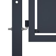 Градинска порта от стомана 300x125 см, антрацит