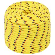 Въже за лодка жълто 14 мм 25 м полипропилен