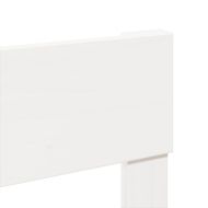 Рамка за легло без матрак, бял, 160x200 см, бор масив